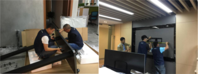 91免费黄网站服务团队安装现场图